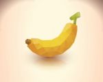 Banana Polygonal Style Stock Photo