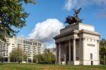 London - November 3 : Monument To Wellington In The Middle Of Hy Stock Photo