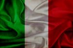 Italy Grunge Waving Flag Stock Photo