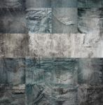 Collage Set Of Jeans Background Stock Photo