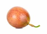 Passion Fruit Isolated On The White Background Stock Photo