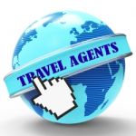 Travel Agents Shows Break Vacations And Journey 3d Rendering Stock Photo