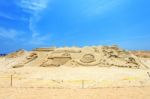 Busan, South Korea - June 1: Sand Sculptures At The Busan Sand Festival On June 1, 2015 In Busan, South Korea Stock Photo