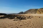 Beautiful Beach In Sagres Stock Photo