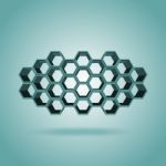 3d Hexagon Pattern Stock Photo