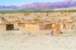 Aussenkehr Man Made Shacks On The Bank Of Orange River Stock Photo