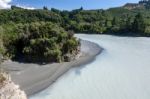 View Of The Rakaia River Stock Photo