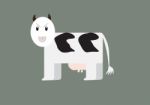 Cow Cartoon Stock Photo