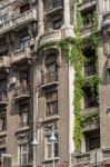 Bucharest/romania - September 21 : View Of Old Apartments In Buc Stock Photo