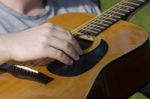 Acoustic Guitar Stock Photo