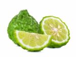 Bergamot Isolated On The White Background Stock Photo