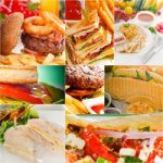 Burgers And Sandwiches Collection On A Collage Stock Photo