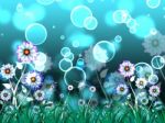 Flowers Background Means Growth And Beautiful Garden
 Stock Photo