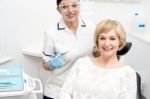 I Am Ready For Dental  Examine Stock Photo