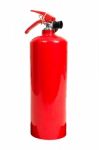 Red Fire Extinguisher Stock Photo