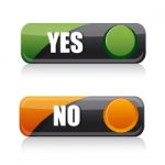 Yes And No Buttons Stock Photo