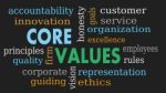 Core Values Word Cloud, Business Concept - Illustration Stock Photo