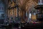 Interior View Of St. Wolfgang Parish And Pilgrimage Church Stock Photo