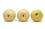 Chinese Pears Group Isolated Stock Photo