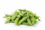 Green Beans Isolated On White Background Stock Photo