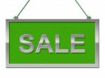 Sale Sign Indicates Signboard Discounts And Promotional Stock Photo