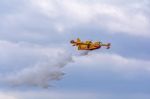 Firefighter Airplane Stock Photo