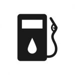 Petrol Station Icon  Illustration On White Backgroun Stock Photo