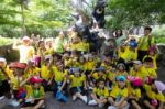 Kindergarten Students Visit The Zoo, In The Jul 15, 2016. Bangkok Thailand Stock Photo