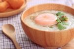 Pork Rice Porridge Stock Photo