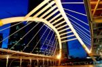 Sky Bridge Connection To Bangkok Rapid Transit Station, Bangkok, Stock Photo