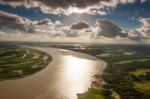 The Helicopter Shot From Dhaka, Bangladesh Stock Photo