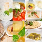 Middle East Food Collage Stock Photo