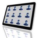 Social Network Group Of Tablet Pc Stock Photo