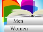 Books Women Shows Woman Female And Lady Stock Photo