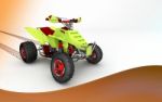 Quad Bike In 3d Stock Photo