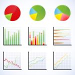 Graph Icons Stock Photo