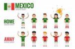 Mexico Soccer Team Stock Photo