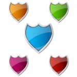 Colorful Shield Stock Photo