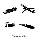 Transportation Set Stock Photo