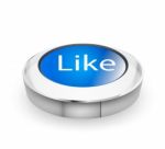 3d Like Button Concepts Stock Photo