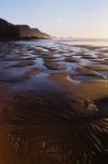 Beautiful Beach In Sagres Stock Photo