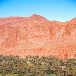 In Todra Gorge Morocco Africa And  Village Stock Photo