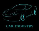 Car Industry Indicates Industrial Transport And Motor Stock Photo