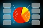 Colorful Pie Chart- Graph Stock Photo