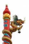 Chinese Style Dragon Statue Stock Photo