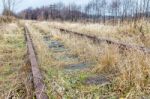 Old Abandoned Railroad Stock Photo