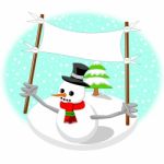 Snowman Stock Photo