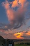 Sky At Dusk In The Yorkshire Dales National Park Near Malham Stock Photo