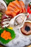 Fresh Sushi Choice Combination Assortment Selection Stock Photo