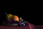 Fruits With A Black Background Stock Photo